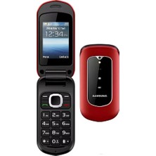Kapaklı Kırmızı Tuşlu Cep Telefonu