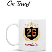 Kreax Kişiye Özel Galatasaray Taraftarına Isim Kupa Bardak-26.şampiyonluk