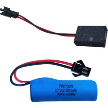 Premiore 3.7V 900 Mah 14500 Li-Ion Oyuncak Araba Pili ve Uyumlu Şarj Aleti Type-C Sm-2p