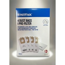 Nilfisk 4 Dust Bags Pre-Fılter Toz Torbası 4 Adet + Önfiltre