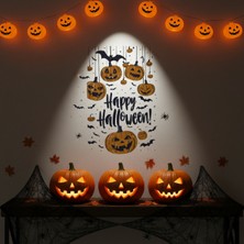 Azrlya Halloween Temalı Balkabaklı Duvar Sticker Seti