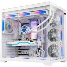 Next Gaming Alpha Elite 7x ARGB Fan Kumanda ve Kontrolcü ATX Boş Bilgisayar Kasası Beyaz