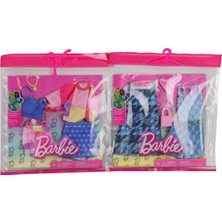 E-Vitrin GWF04 Barbie'nin Kıyafet Koleksiyonu 2'li Paketler / +3 Yaş
