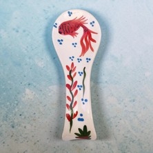 Sharp & Art Kırmızı Balık Seramik Kaşıklık