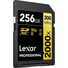 Lexar 256GB 2000x Professional SDXC RDR UII Hafıza Kartı
