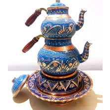 Yıldız Bakır El Işçiliği Bakır Çaydanlık ve Osamanlı Ocağı Takımı