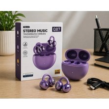 Exonix Q87 Kulakiçi Bluetooth Kulaklık Klipsli Kablosuz Kulaklık - Açık Tasarım, Bluetooth