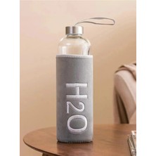 Tohana H2o Peluş Kılıflı Cam Matara 600 ML