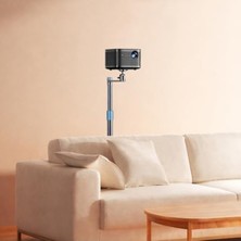 Aesco Profesyonel Yatak, Koltuk Arkası Veya Masaüstü Montaj Projeksiyon Stant, Kamera ve Fotoğraf Makinesi Standı 80-160CM Ayarlanabilir Uzunluk TY-L02 Pro (TY-L02 Pro)