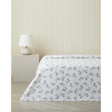 English Home Blue Spring Çift Kişilik Pike 200x220 cm Mavi