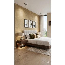 Adawall Muse Koleksiyonu 25105-7 Altın Bej Textile Dokulu Duvar Kağıdı