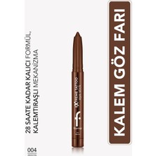 Flormar Extreme Tattoo Mat & Işıltılı Asansörlü Kalemtıraşlı Jel Göz Kalemi & Far Stick