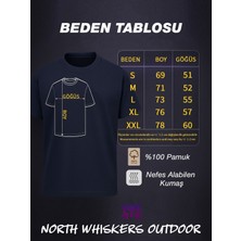 North Whiskers ADHD Highway To Hey Look A Squirrel Esprili Baskılı %100 Pamuklu T-Shirt