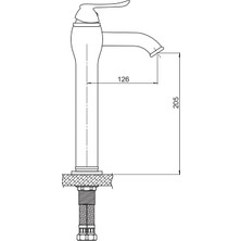 GPD - tauro set üstü lavabo bataryası - MSL150