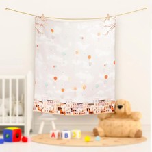 Hafy Baby Organik Pamuk, Şehir Desenli Müslin Örtü