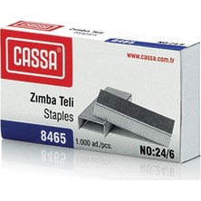 Cassa Zımba Teli No: 24/6 1000 Adet Sarf Malzemeleri İçin Uygun Renkli ve Dayanıklı
