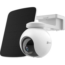 Ezviz Ezvız Güneş Gözetim Kamerası Dış Mekan Bataryası, 10400MAH Bataryaya Sahip 360° Ptz Wlan Kamera, Bağımsız, Aı Kişi Algılama, Otomatik Takip, 2k Renkli Gece Görüşü, Iki Yönlü Ses, 4W Güneş Panelli Cb8