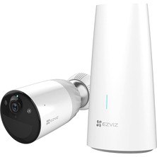 Ezviz Ezvız 1080P Kablosuz Pille Çalışan Kamera Seti, 1 Tabanlı Kamera, 365 Günlük Pil Gücü, Pır Hareket Algılama, Renkli Gece Görüşü, Iki Yönlü Ses, IP66 Hava Koşullarına Dayanıklı, Alexa Uyumlu, Bc1-B1