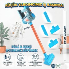Mixoyuncak Oyuncak Süpürge Pili Sesli 3 Başlıklı 60 cm Süpürge