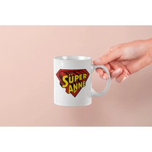 Mithor Shop ’’süper Anne’’ Logolu Tasarım  Kupa - Anneler Günü Hediyesi