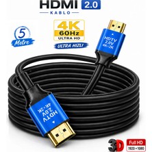 Anktek 4K HDMI 2.0V Kablo 3D Ultra Hd 4K@60Hz 18 Gpbs Hızlı ve Net Ses - Görüntü Aktarır, 5 mt