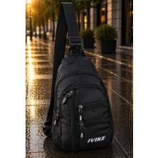 Anıl Bags Keten Kumaş Kulaklı ve USB Çıkışlı, Askılı Çapraz Göğüs, Omuz ve Bel Çantası Çok Fonksiyonlu