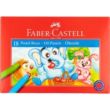 Faber-Castell 18 Renk Pastel Boya Set Çocuklar İçin Yumuşak Kullanım ve Canlı Renkler
