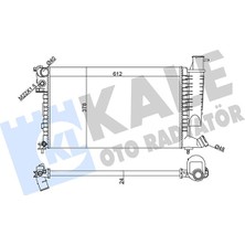 Kale Zengemtx Radyatör Al/mknk Xsara 1.4-1.6-1.8-2.0 98 00-ZX92 -Peugeot 306 1.4-1.6-1.8 97 98