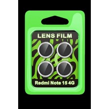 Marsilyan Xiaomi Redmi Note 15 4g Raze Metal Kamera Lens - Gümüş