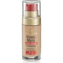 Gabrini Visible Matte Fondöten SPF 15 Pürüzsüz Görünüm ve Yağsız Formül ile Uzun Süre Kalıcı