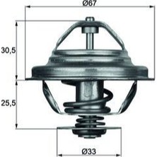 Mahle Zengemtx Termostat Bmw 3 E36 80C