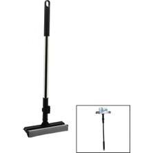 Marsilyan 2in1 Başlı=çekpas - File Kaplı Sünger Çok Amaçlı Yüzey Temizlik Mop - Camsil Kilitli Uzayan Metal SAP=56-94CM (K95)