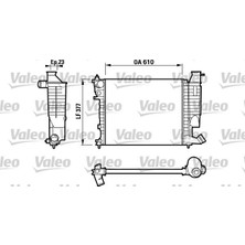 Valeo Zengemtx Radyatör Al/mknk Xsara 1.4-1.6-1.8-2.0 98 00-ZX92 -Peugeot 306 1.4-1.6-1.8 97 98