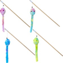 Zengemtx Eastland Ahşap Saplı Peluş Fareli  Oltası 40 cm