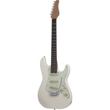 Schecter Nick Johnston Traditional Elektro Gitar Atomic Snow 25.5” Uzunlukta Krom Aksamlı