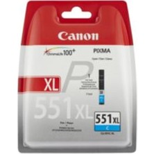 Canon CLI-551XL C Cyan Mavi Yüksek Kapasiteli Mürekkep Kartuş IP7250 MX925