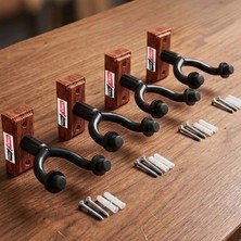 Lastvoice UKL-555SY (4X) Ukulele Duvar Askısı Standı Aparatı (4'lü Paket))