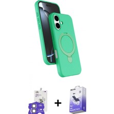 Pileli Store Pilelistore™ iPhone 17 Kılıf Iz Işık Koleksiyonu - Siyah Bilvis 5in1 5d Magic Hayalet Cam Ekran Koruyucu + Bilvis Titan Kamera Lens - Gs