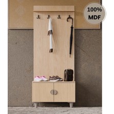 Comiet Ladin  Mdf Ayaklı Tasarım Askılıklı Portmanto Ayakkabılık