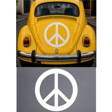 Sticker Usta Peace Bariş Işareti Barış Logosu Sticker Araba Oto Motosiklet Karavan Sticker 00195