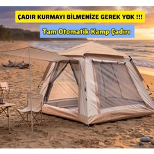 OBA ÇADIR Tam Otomatik Tenteli 4-6 Kişilik Kamp Çadırı 240X240X155 cm