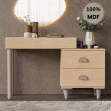 Comiet Ladin Mdf Makyaj Masası (Ledli Ayna Dahildir)