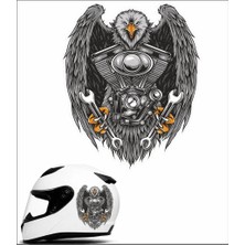 Sticker Usta Kartal V Motor Harley Sticker Araba Oto Motosiklet Karavan Sticker 00249