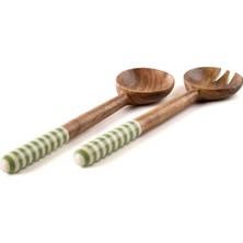 Cora Home Verde Linea 2'li Servis Seti 30X8 cm
