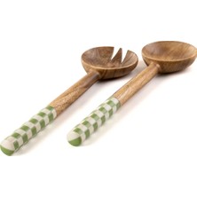 Cora Home Verde Dama 2'li Servis Seti 30X8 cm