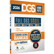 Karakutu Yayınları 2026 FULL DGS SÖZEL Tek Kitap ÖSYM Çıkmış Soru Bankası Son 15 Yıl Sadece DGS PDF/Video Çözümlü