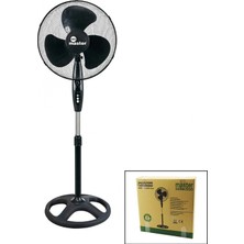 Marsilyan 16 Inç Ev Tipi Ayaklı Vantilatör 45W - 90 Derece - 3 Pls Pervane - 3 Kademe Hız  MTR-F150 (K95)