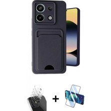 Pileli Store Pilelistore™ Redmi Note 13 Pro 5g Kılıf Vadi Çizgi Prime - Siyah 3D Antistatik Seramik Nano Ekran Koruyucu + Kamera Lens Koruma Cam - Sf