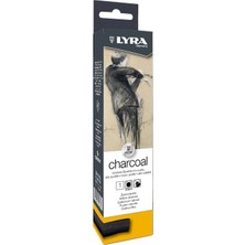 Lyra Chunky Charcoals 15-20 mm Doğal Füzen Kalem Tekli Kutu Sanat İçin Uygun