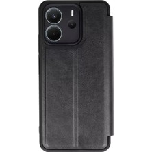 Uravas Store Newface Xiaomi Redmi Note 14 4g Kılıf Flip Cover - Siyah
